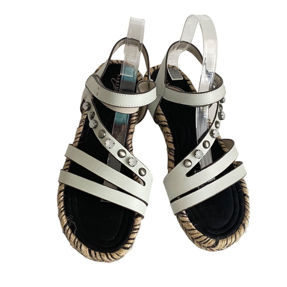 womens‎ sandals sz 8.5  Nakedfeet Arko light dove gray strappy ankle